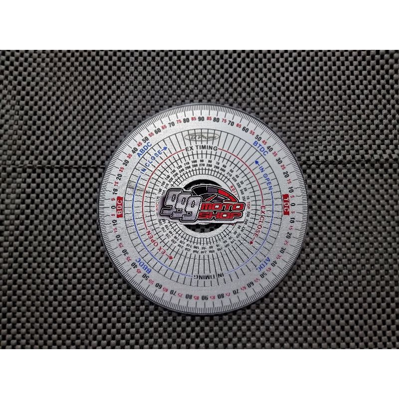 piringan 360 4mm - bpro racing - tanpa set busur drajat tebal piring derajat dial almunium billet no