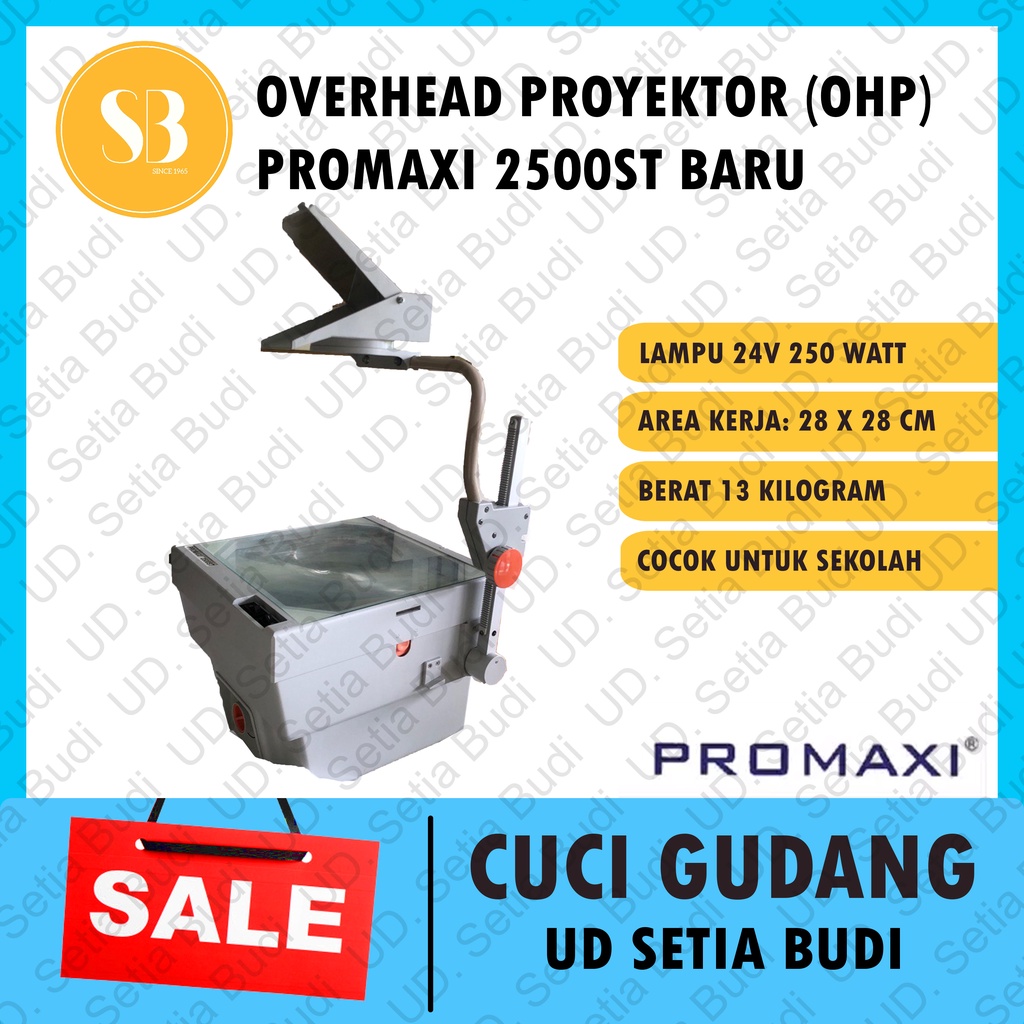 OHP Proyektor Promaxi 2500ST Overhead Projector Baru / Gres