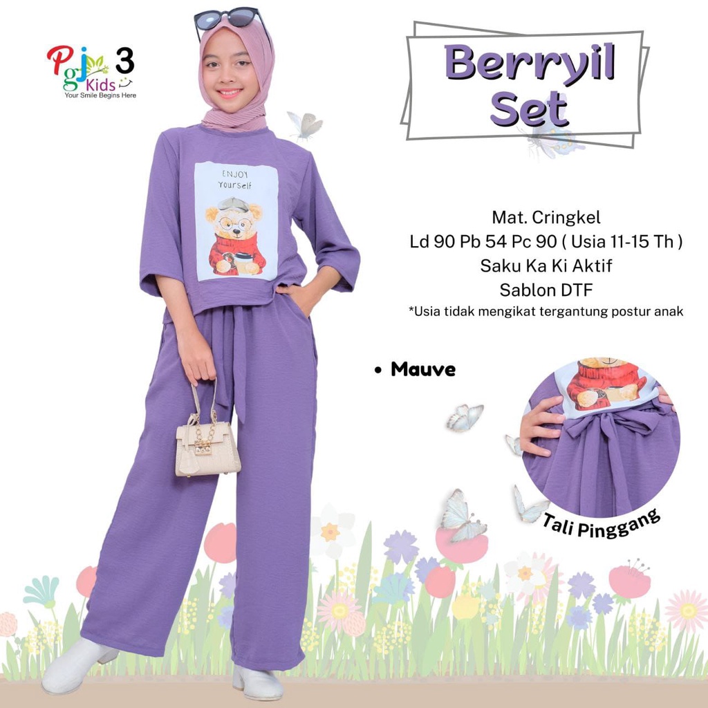 SETELAN ANAK PEREMPUAN BAJU VIRAL ANAK PEREMPUAN REMAJA TANGGUNG SETELAN KULOT TERBARU