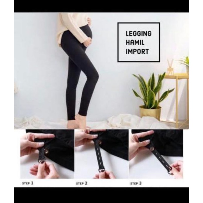 Grosir Celana Panjang Ibu Hamil terdapat kantong perut sebagai penopang | Legging Ibu Hamil
