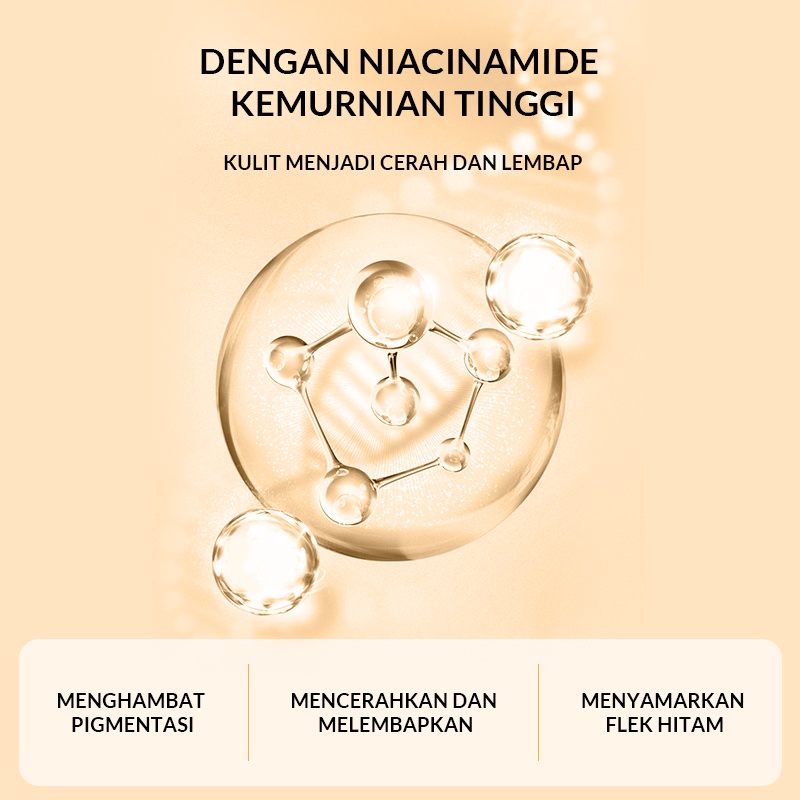 BISA COD BIOAQUA Niacinamide Serum Moisturizing Essence (Skin Research) 30ml/50ml Brightening Serum Penghilang Flek Hitam Serum Pemutih Wajah Mencerahkan RUMAH CANTIK 354