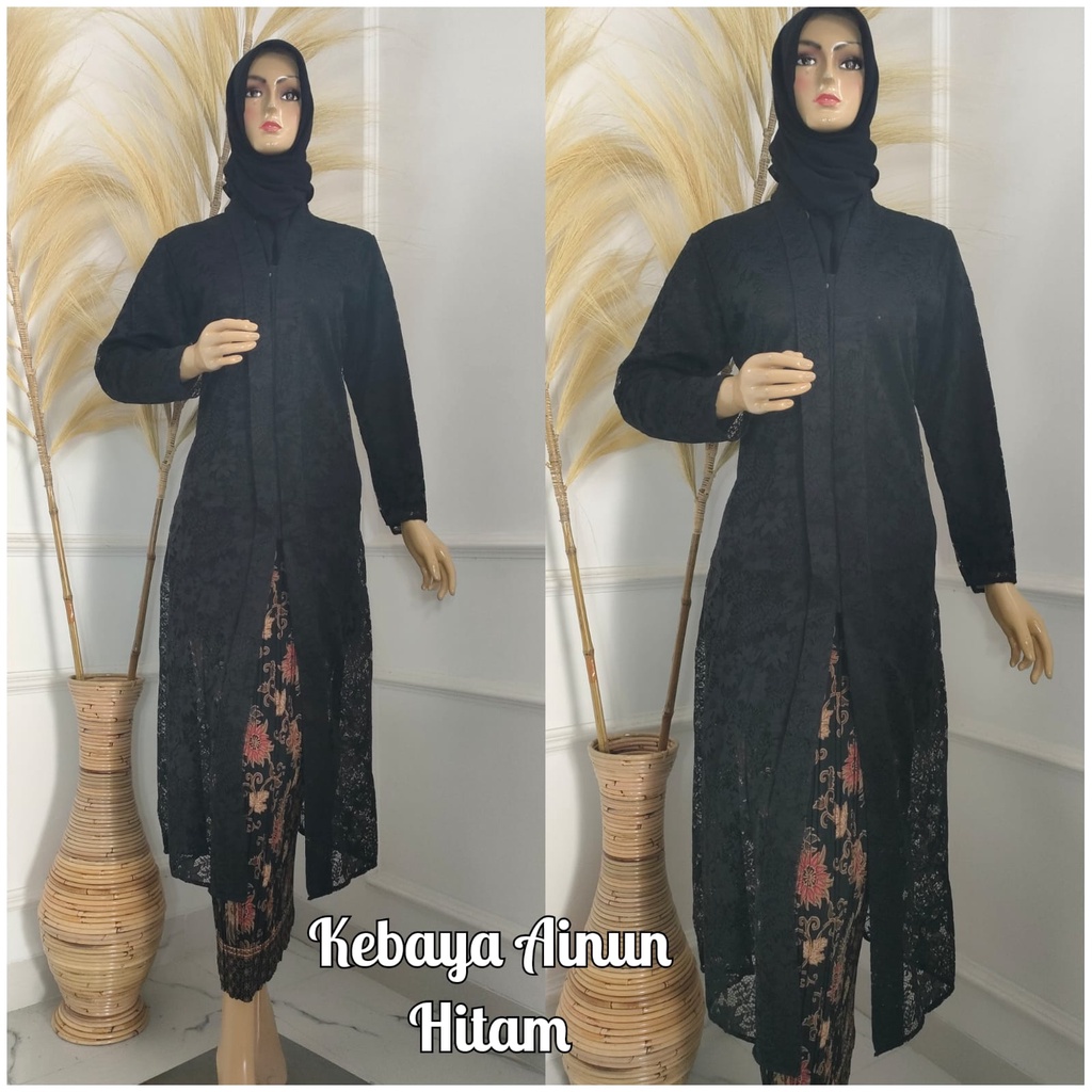 Permata Olshop / Kebaya Brukat Tunik Ainun / Kebaya Floy Tunik Busui Brukat / Kebaya Tunik / Kebaya Busui / Kebaya Kartini