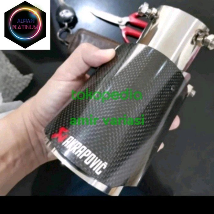 Muffler Akrapovic carbon Honda HRV 2022 Buntut knalpot