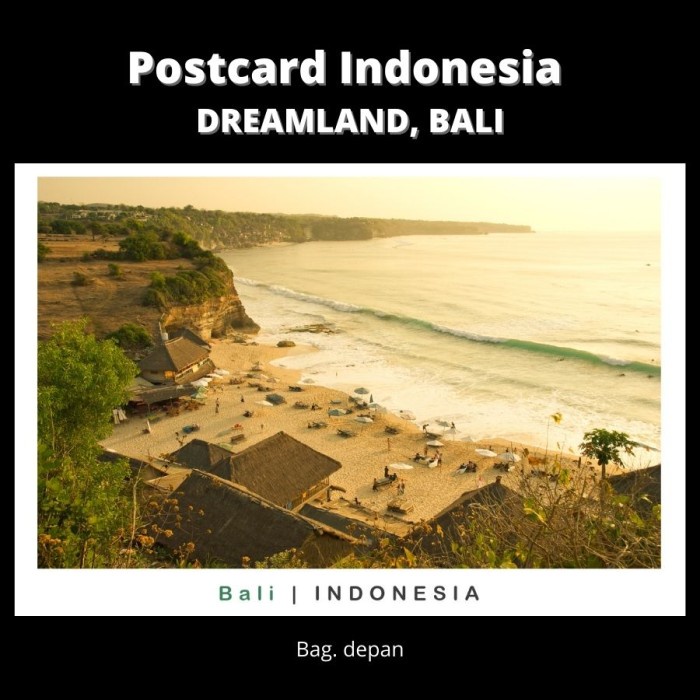

Lucu Postcard Indonesia - Dreamland ,Bali - Kualitas Premium Diskon