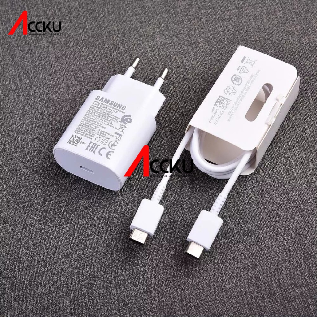 25W 99% ChargerSamsung Galaxy  NOTE10 Charger Samsung 25Watt EP-TA800 Charger Samsung TYPE-C SUPER FAST  Untuk Samsung Galaxy Note 10 - Note 10 Edge