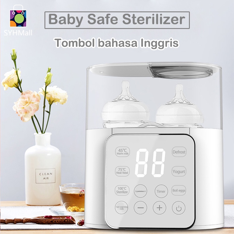 Smart Bottle Warmer/ Sterilizer Botol Bayi/ Penghangat Asi Baby Safe Multifungsi 220W/ Penghangat Susu Bayi/ Sterilisasi Botol Layar Besar Led/ Milk Warmer/Penghangat asi