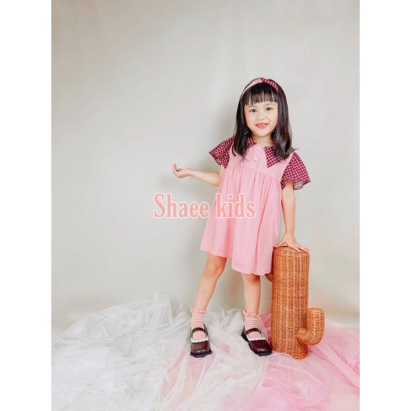 DRESS ANAK MAZAYA  FREE HEADBAND