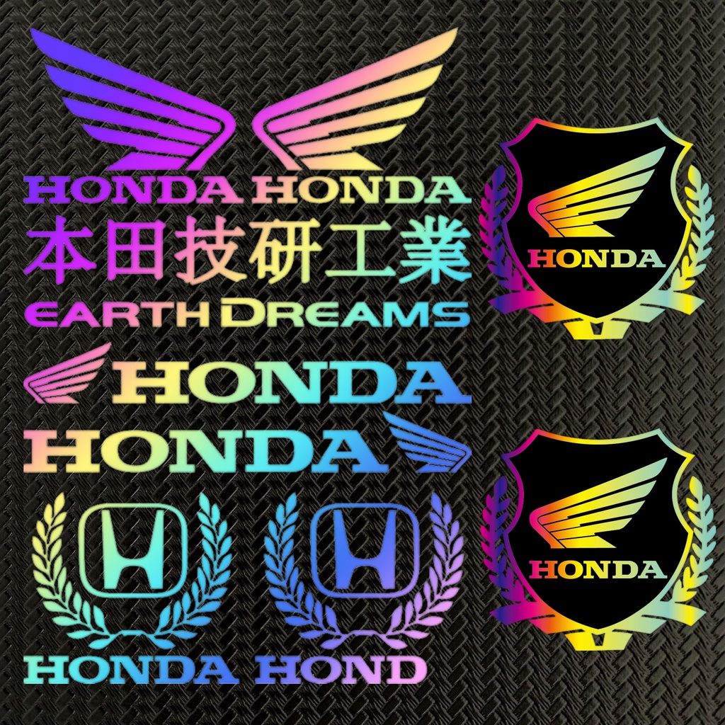 Stiker Reflektif Laser Pelangi Anti Air / Gores Cover Helm Motor HONDA PCX CBR CRF ADV 150