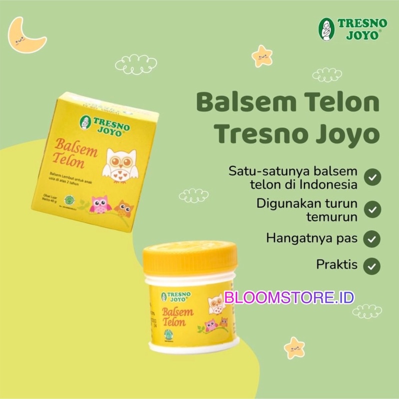 TRESNO JOYO Balsem Telon Anak Bayi Balsam Baby 20 40 g gr gram 20g 20gr 20gram 40g 40gr 40gram Original Asli Termurah TresnoJoyo