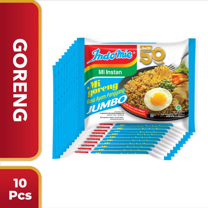 

SALE 10 Pcs - Indomie Goreng Ayam Panggang Jumbo