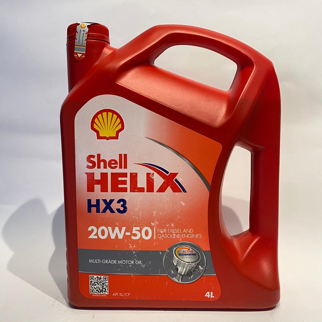 OLI MESIN MOBIL BENSIN SHELL HELIX HX3 20W-50 4 LITER