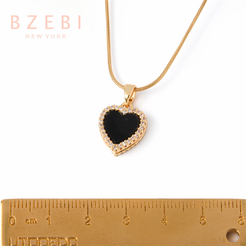 Kalung Liontin Hati Bahan Stainless Steel Lapis Emas 18k Anti Karat Gaya Korea Dengan Kotak 1075n