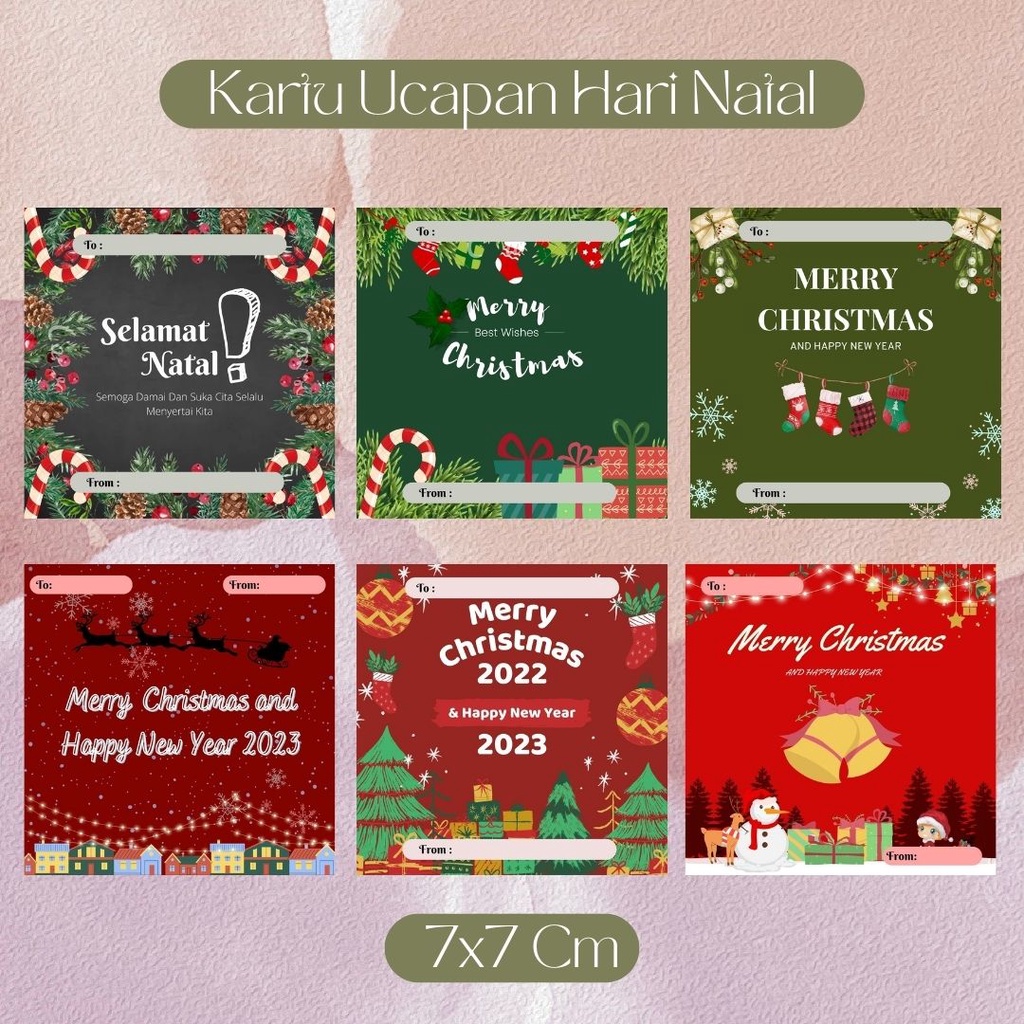 JH Kartu Ucapan/Kartu Souvenir/Thankyou Card/Kartu Hampers ( 1 Sisi ) Termurah