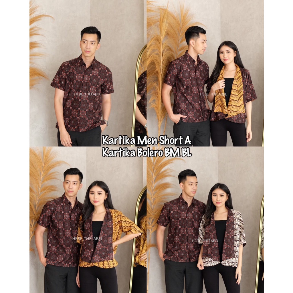 Kartika Bolero Batik Men Short - BI-BJ-BK-BL-BM (Available Couple Pria Wanita)