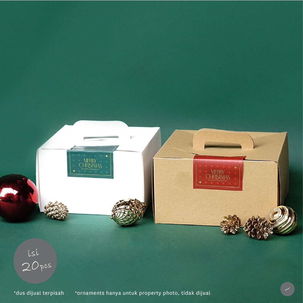 

STICKER Christmas Natal untuk Dus Kue Cake Box (DIAMOND BESAR)