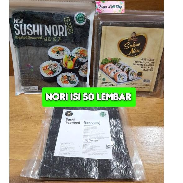 

Langsung dibeli--nori sushi 50 lembar Promo Sale Termurah Nori Manjun ekonomi sakao nori 50s limited rumput laut sushi dried seaweed