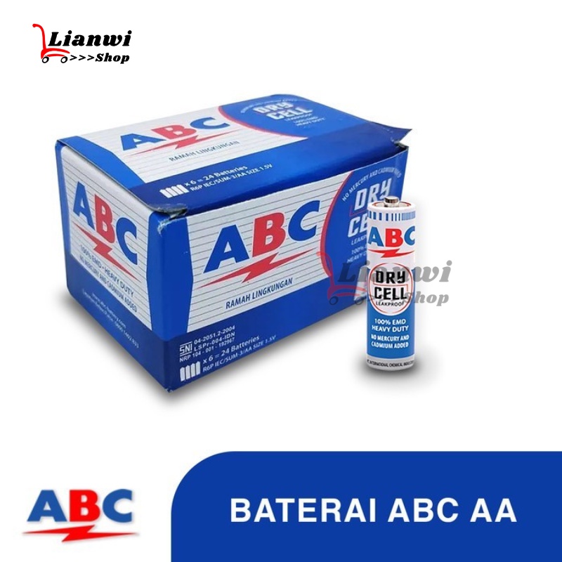 Baterai / Battery / Batre ABC AA Biru - AAA Super Power