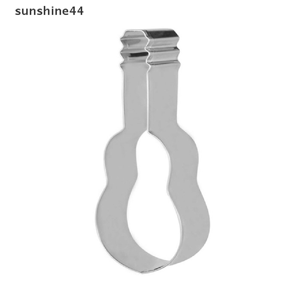 Sunshine Cetakan Kue / Biskuit Bentuk Gitar Bahan Stainless Steel