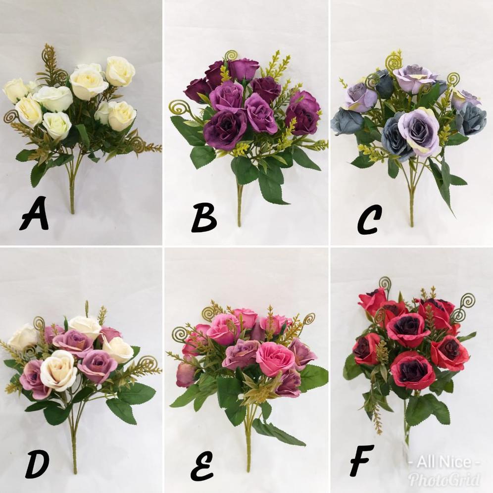 Rose Artificial / Mawar Kecil / Bunga Hias Mawar Palsu