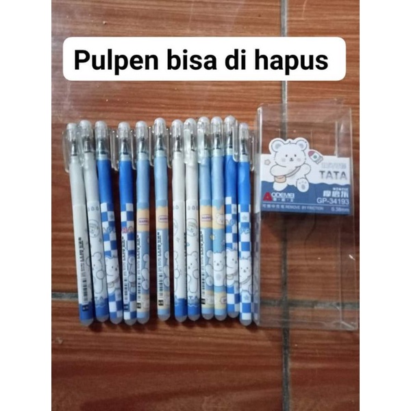 

pulpen bisa di hapus isi 6 picis