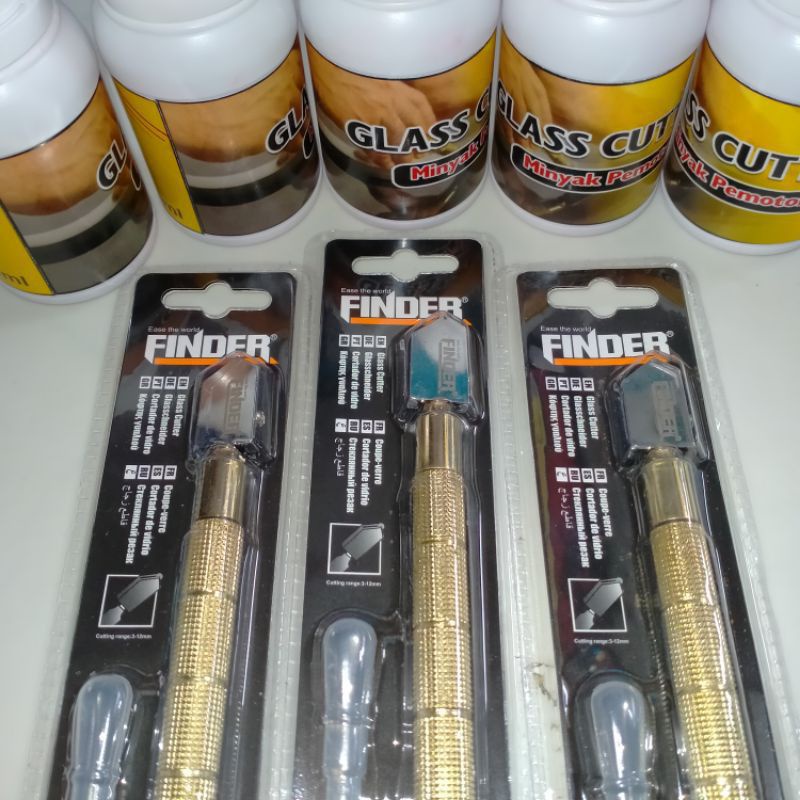 Finder Potong Kaca Pisau Potong Keramik (Gratis Minyak Glass Cutter 100ml )Tajam Termurah Berkualita