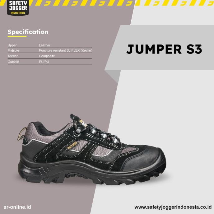 Sepatu Safety Jogger JUMPER S3 SRC METAL FREE