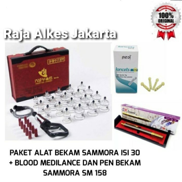 Sammora 19 Premium Kop Angin Lengkap/Alat Terapi Bekam Sammora 19