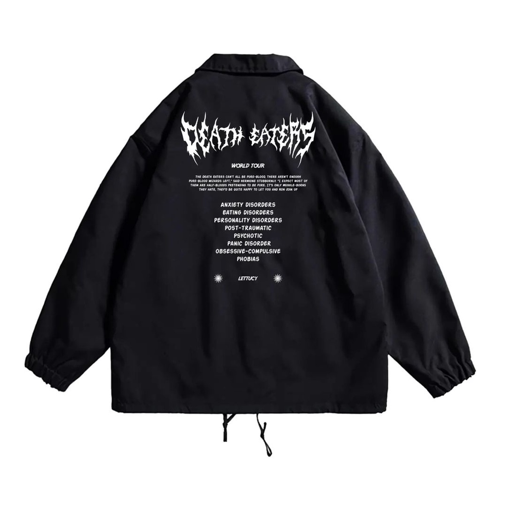 LETTUCY - JAKET COACH MOTIF DEATH EATERS