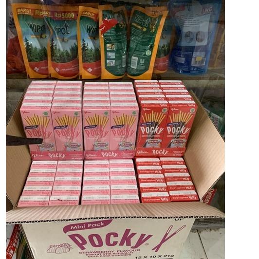 

10.10 SALE Pocky Mini / Kecil 1 pak isi 10 kotak x 21 gram Coklat (Pengemasan dengan Kardus) grosir