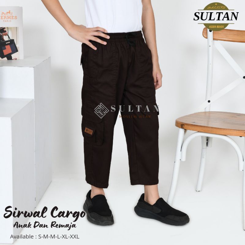 Sirwal Anak TanggungCargo Celana sirwal Anak Cargo Laki Laki Pria  Usia 4 5 6 7 8 9 10 11 12 13  Tah