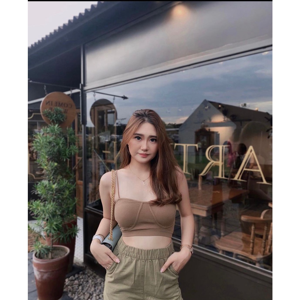 Tanktop Loli CupBra Outfit.Bali / Tanktop Rib Korean