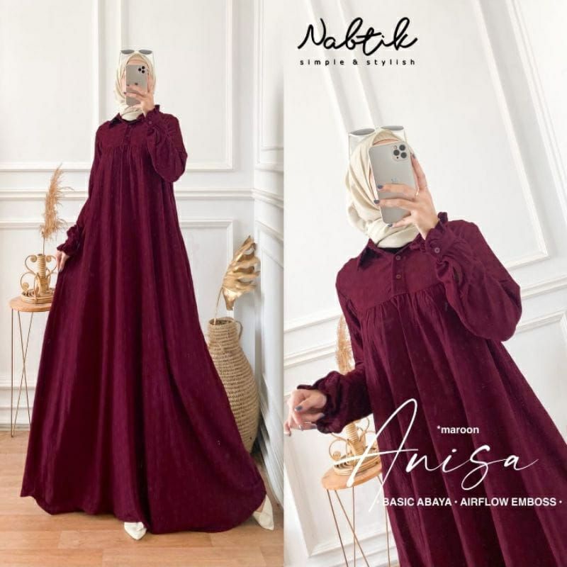 [Fashion Muslim] Gamis ARISA dan Mola Crinkle | dress maxy kekinian terbaru