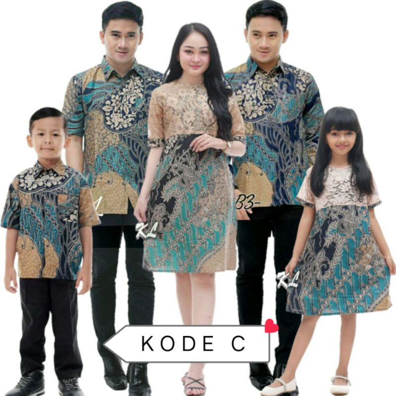 Atasan couple Dress Borkat Batik moderen Kekinian