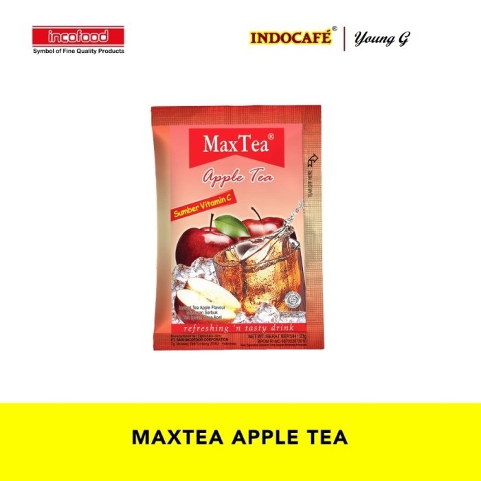 

10 Sachet MaxTea Apple Tea - Teh Apel - Halal - BPOM
