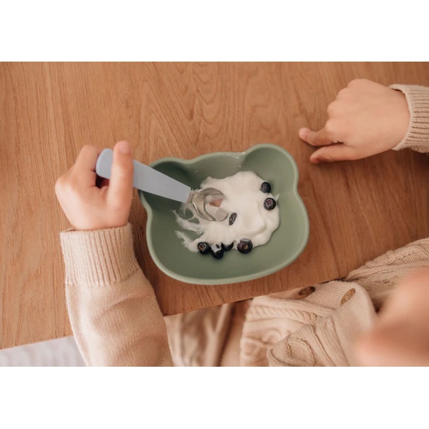 We Might Be Tiny Bear Stickie Bowl - Silicone Bowl With Suction Mangkok Silikon Piring Makan Anak Bayi Mangkuk