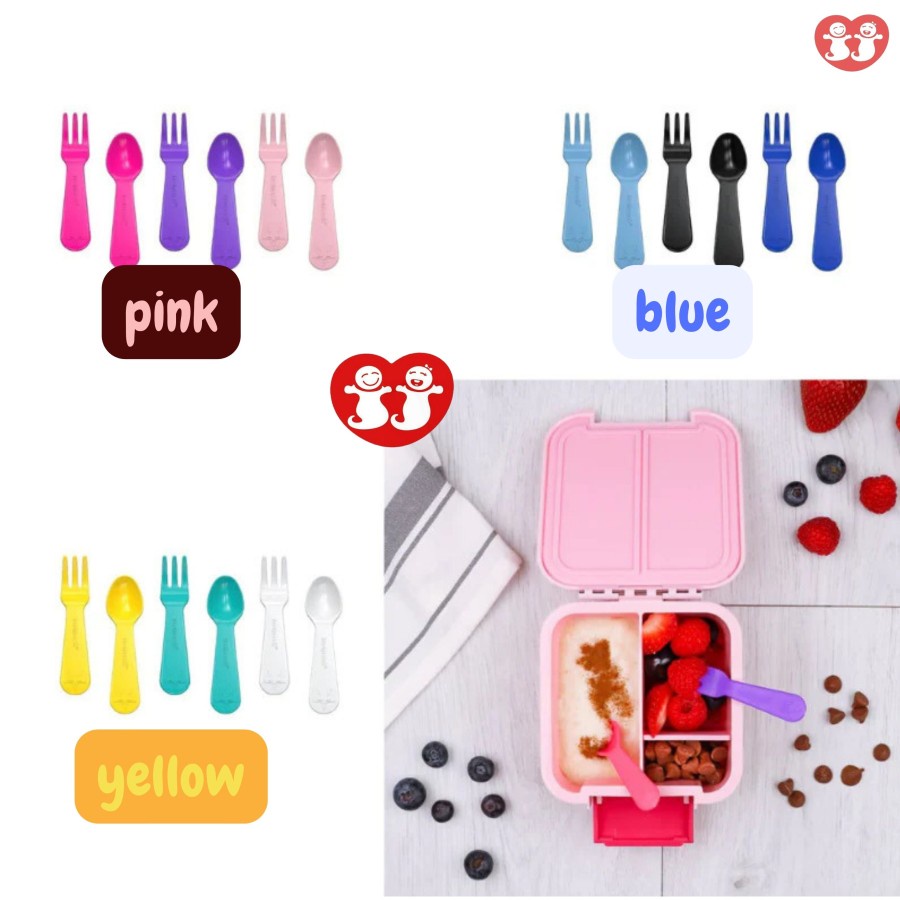 LunchPunch / Lunch Punch Fork &amp; Spoon Set isi 3 pasang