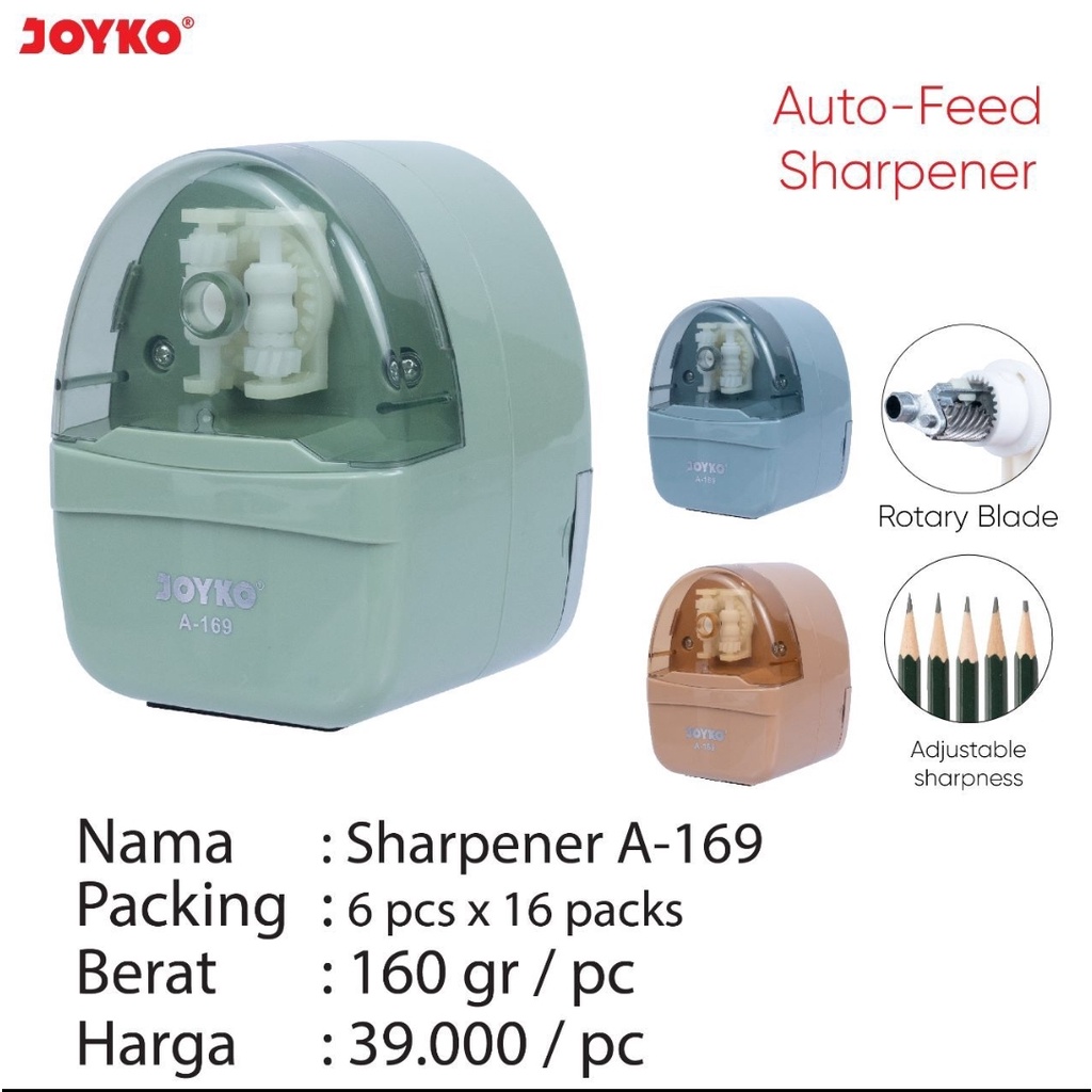 

rautan pensil putar joyko a 169 adjustable sharpeness pengaturan ketajaman