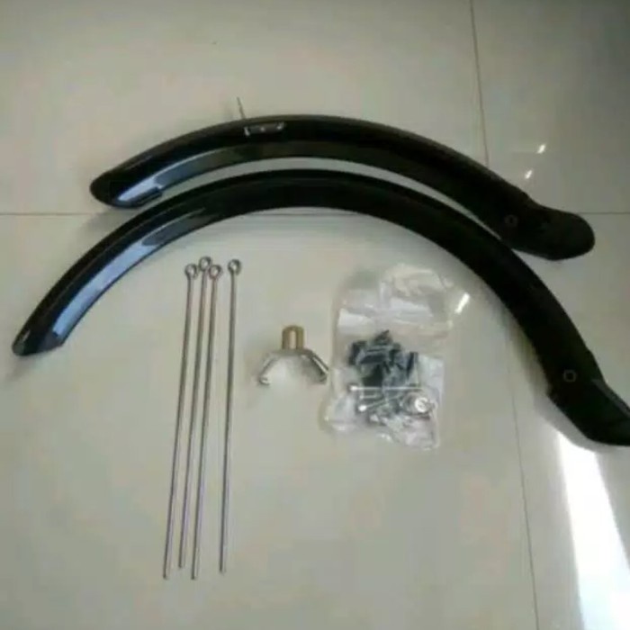 spakbor sepeda lipat uk 20 v brake fender mud guard folding bike