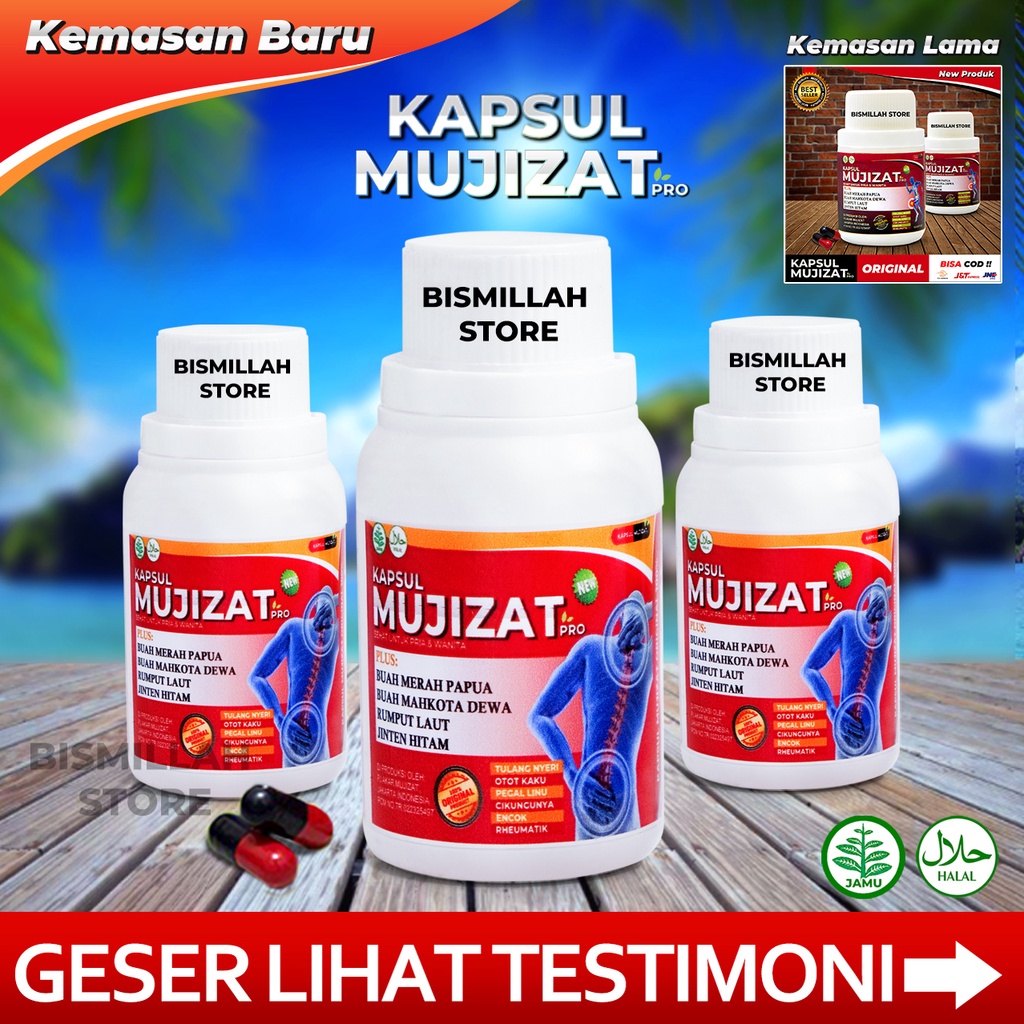 Kapsul Mujizat isi 14 28 56 84 Kapsul asli original 100% ASLI ORIGINAL TERBUKTI TIDAK ORIGINAL UANG 