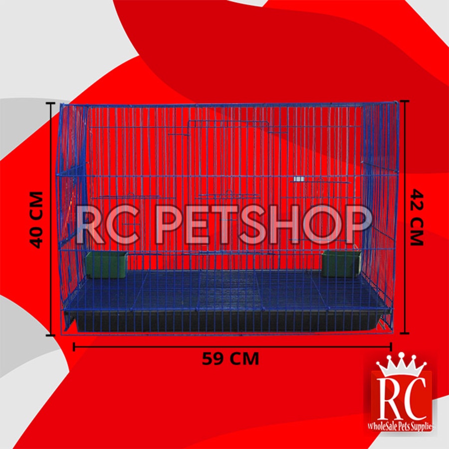 Kandang Hewan Kelinci Besi lipat premium Rabbit Cage