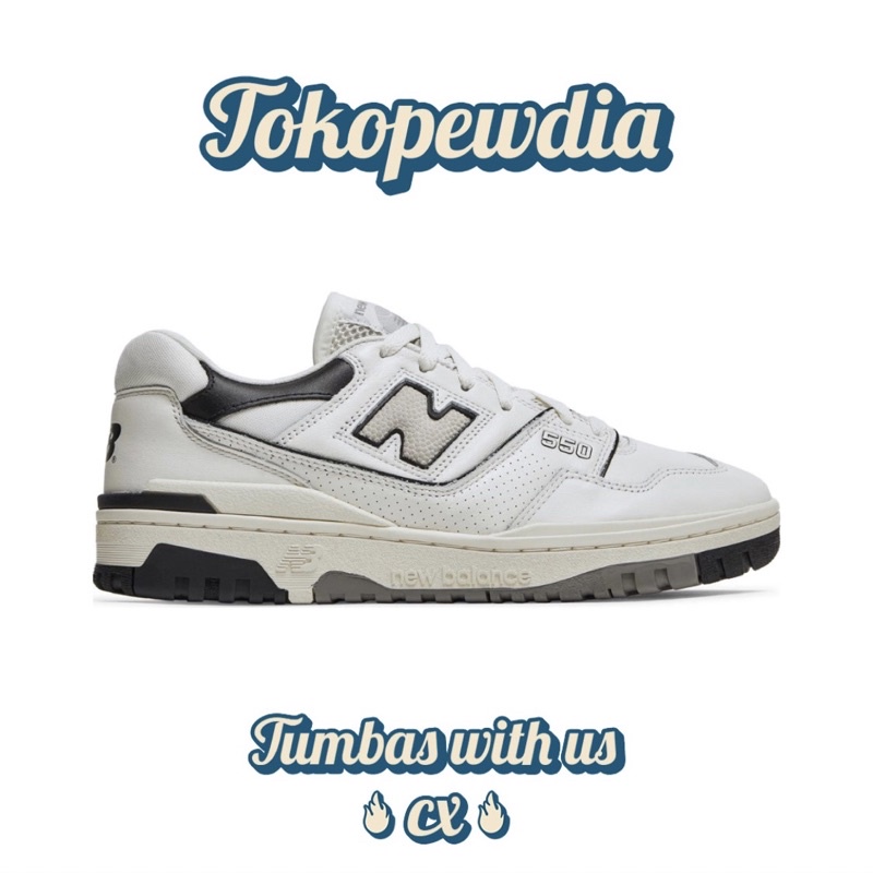 New Balance 550 Cream Black