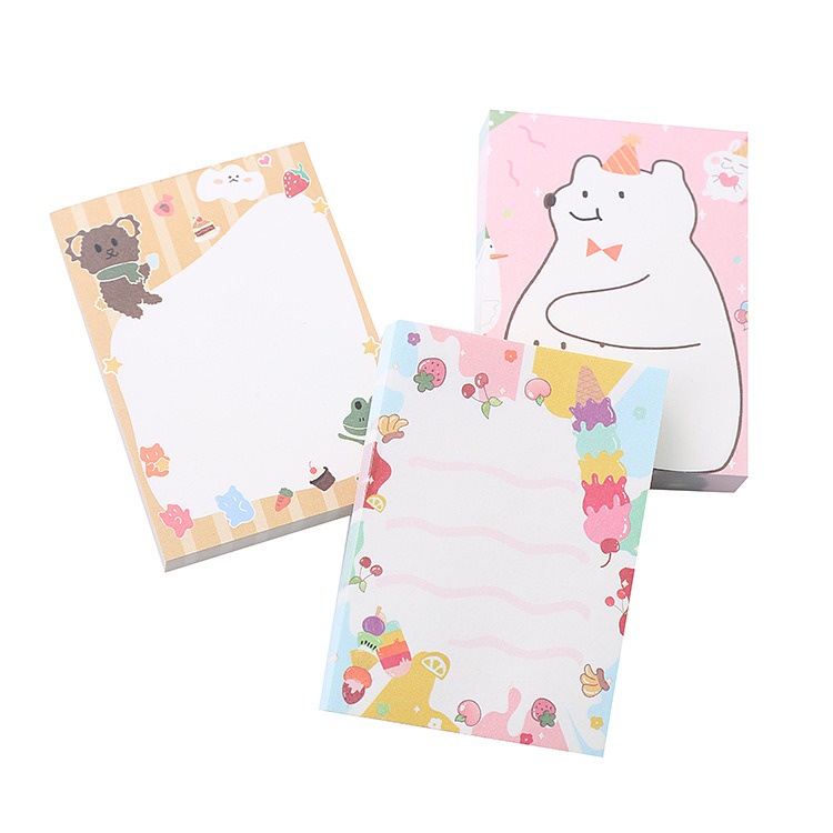 3 Pack 300 Lembar Kertas Printed Memo Note Pad GMALL ST0057