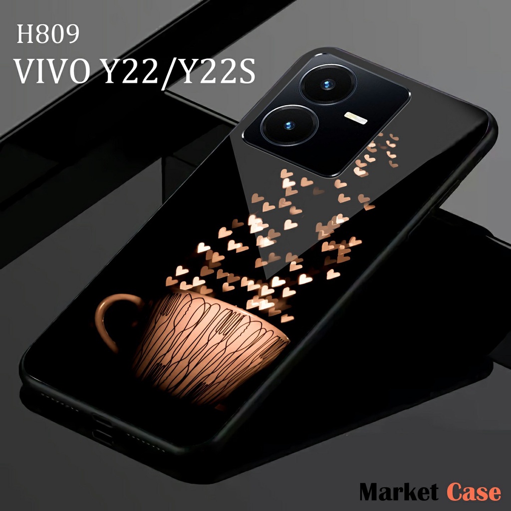 Case Vivo Y22/22S 2022 [H809] Softcase Kilau Vivo Y22/22S 2022 Case Casing Hp Vivo Y22/22S