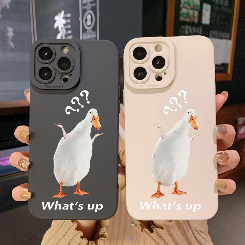 Soft Case Silikon TPU Shockproof Motif Bebek Cover IPhone 14 13 12 11 Pro Max XS XR X