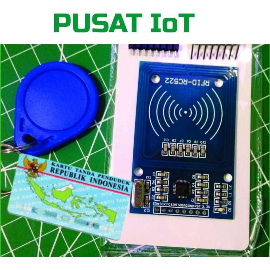 RFID Reader RC522 SUPPORT EKTP 13.56 MHz Arduino NodeMCU