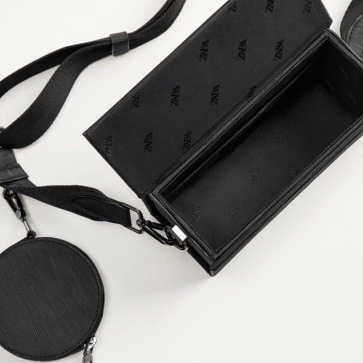 Siap Kirim [WBAG_IMPORT] NEW ARRIVAL TAS SLING BAG ZARA ZR/TAS SELEMPANG MAN RIGID MINI DUO CROSSBOD
