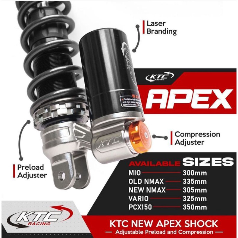 SHOCKBREAKER KTC ORIGINAL TABUNG BAWAH NMAX NEW AEROX 155 UKURAN 305MM