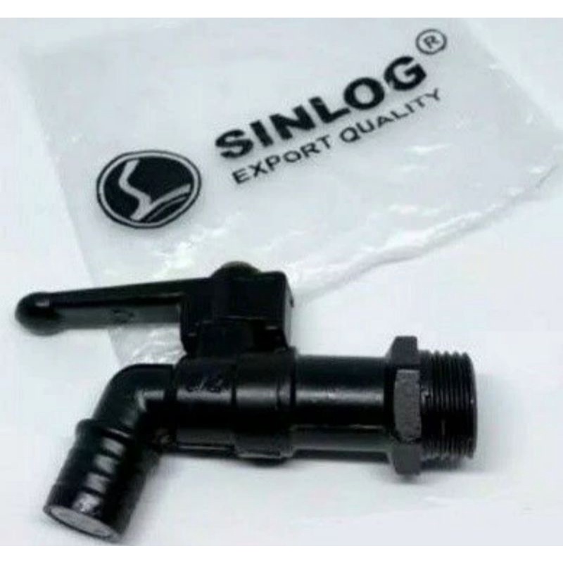 Kran Sinlog Besi Hitam 1/2 Inch 3/4 Inch / Kran Murah