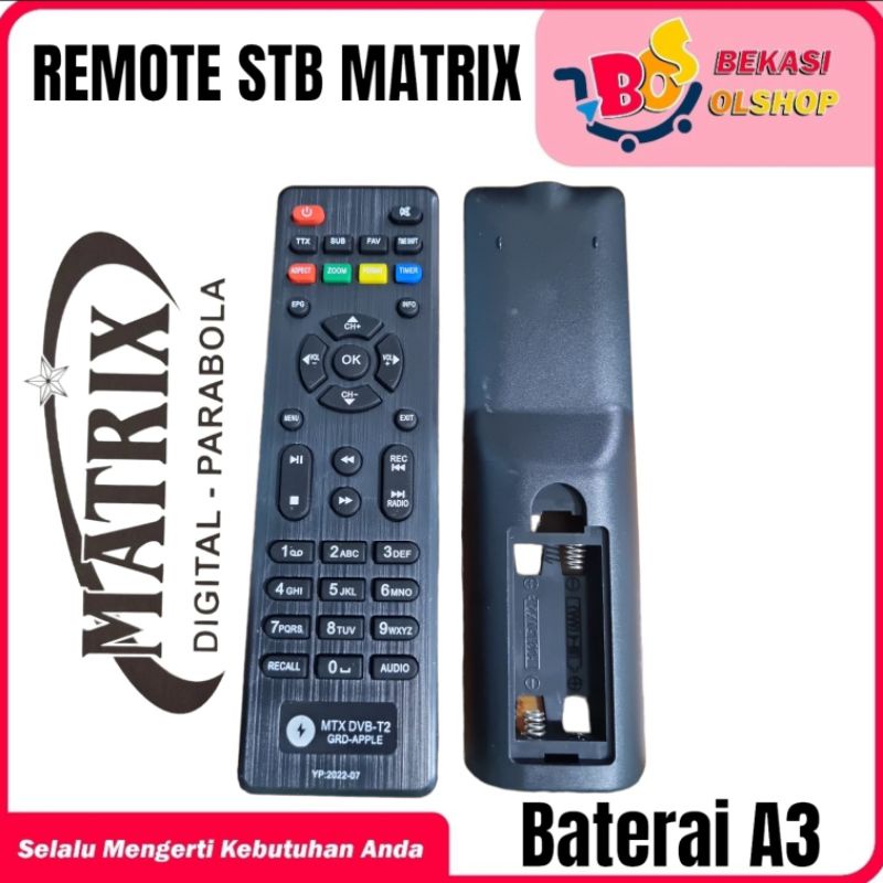 Remote Set Top Box DVB T2 Matrix Apple Remot