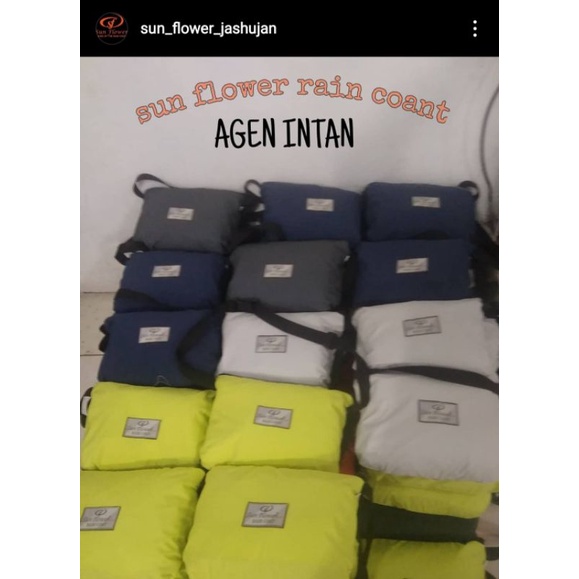Jas Hujan Sun Flower warna ❤Kuning❤Neon❤ 100%ori langsung dari pabri bisa grosir